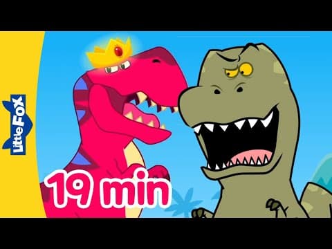 Dinosaurs songs 19 min - ten little dinosaurs - tyrannosaurus - stegosaurus - songs for kids