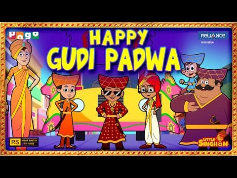 Little Singham & Friends Celebrate Gudi Padwa! 🎊✨ | Festive Fun Only on POGO TV! 🦁🎉#gudipadwa
