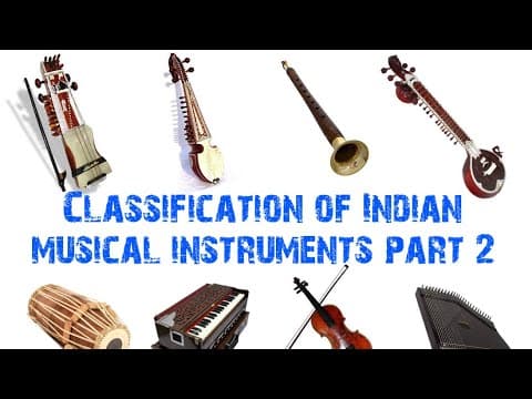 Classification of indian musical instruments part 2