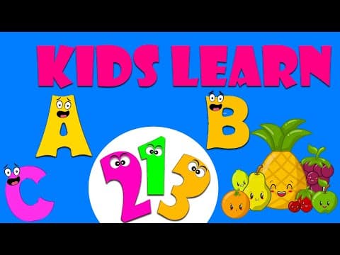 Kids learning - learning abc for preschool - learning numbers for kids - alphabets with phonics
