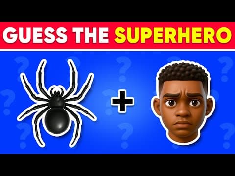 Can You Guess The Superhero By Emoji? 🕷🦸 Marvel & DC Superheroes Emoji Quiz | Quiz Kingdom
