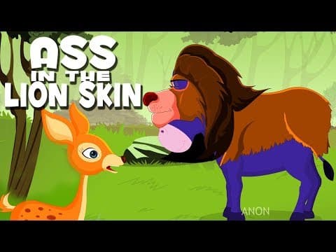 Short Stories For Kids | The Ass In The Lion's Skin | English Short Stories For Children
