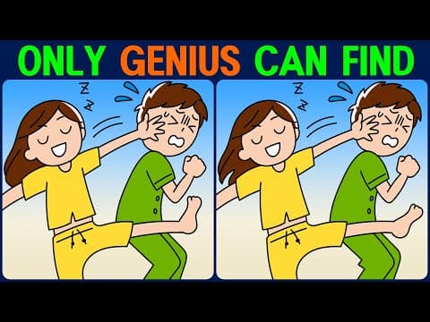 【Find the Difference】 A smart way to keep your brain healthy! Find the difference in 90 seconds!