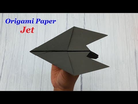 How To Make a Paper Airplane Model - Best Origami Paper Jet