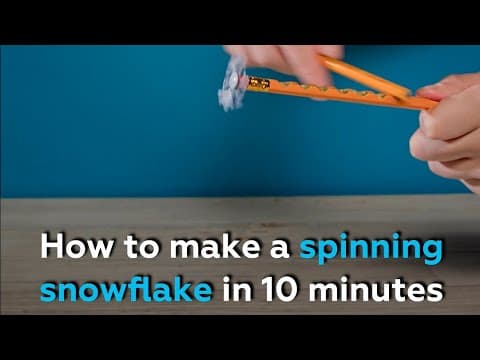 How to make a spinning snowflake in 10 minutes