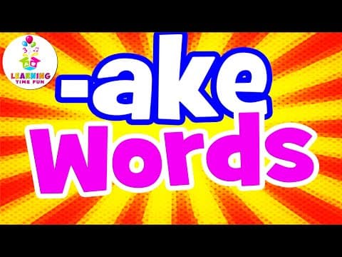 -AKE Words for Kids-Read -AKE Words for Children (Word Family Series)