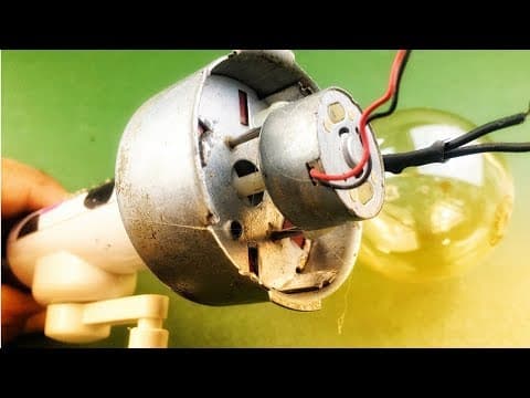 Experiment brushless motor - how to make a homemade electric generator