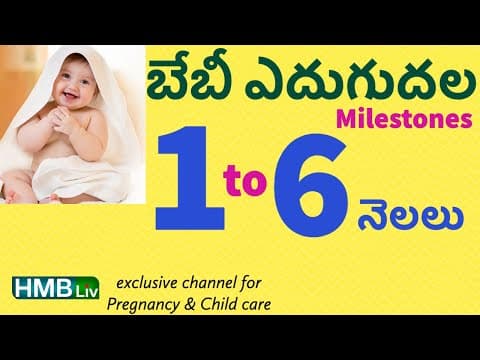 1- 6 నెలలు మీ బేబీ గ్రోత్ లో ఇవన్నీ ఉండాలి! milestones 1 to 6 months