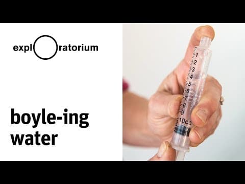 Watch water boil at room temperature | Boyle-ing Water - Science Snack Activity